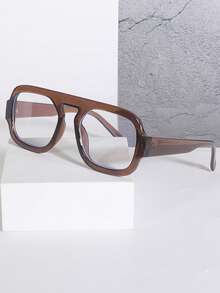 1pc Super Oversized Frame Fashion Glasses, Black Fashion Glasses For Beach, Travel, Driving, Street Wear For Summer Beach Vacation,Outdoor,Travel - Multicolor - View 25