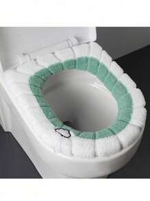 1pc Creative Pumpkin Pattern Toilet Seat , Washable Cushion, Anti-Slip Bottom For Bathroom Decor