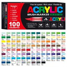 240/168/120/72/60/36/24/12 Stylos-marqueurs acryliques liquides directs de couleur, pour une utilisation étudiante, professionnelle et artistique. Têtes souples, appropriés pour le papier, pour le graffiti, les livres de coloriage DIY. Peuvent dessiner sur le verre, la pierre, résistants à l'eau pour la peinture corporelle. Cadeau de Noël, rentrée des classes.
