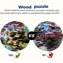Customized Wooden Jigsaw Puzzle - Personalized Photo Puzzle, 300/500/1000 Pieces - Perfect Home Decor Gift For Family, Pet Owners, Birthday, Mother's Day, Anniversary