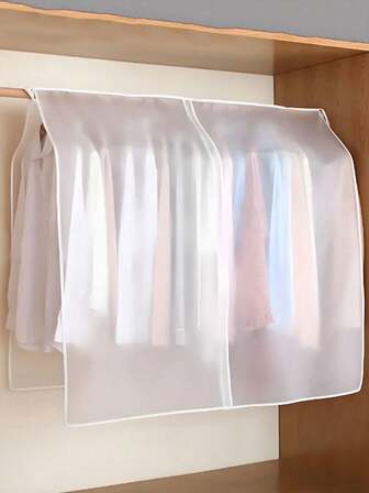 Breathable Clothes Dust Cover, Open Style Fabric Garment Storage Protector, Transparent Dust-Proof Cover For Floor Wardrobe