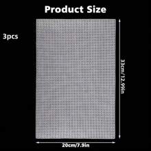 Sewing Plastic Canvas Sheets White Mesh Sheets For DIY Embroidered Woven Crafts