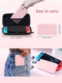 24 卡槽游戏卡带盒，游戏配件兼容新款 Switch 2 (2025) / Switch NS / Switch OLED / Switch Lite 游戏机，可容纳游戏卡和 Micro SD 卡 - 彩色 - 查看 10