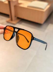 1/2/3/4/5/6pcs Sporty Outdoor Y2K Retro Driving Travel Beach Fashion Glasses For Men And Women, Summer Fashion Back To School Fashionable Preppy School Look
