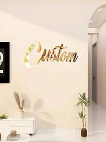 1 pezzo Targa personalizzata in acrilico con specchio da parete, carattere elegante oro e argento, adatta per matrimoni, decorazioni natalizie, regali, compleanni, rinfreschi della casa, matrimoni rustici, multifunzionale, ornamentale, riutilizzabile, raffinata, stilosa, di alta qualità, colorata, moderna, personalizzata, unica, regali ideali per lui, regali ideali per lei, fidanzato, papà, fidanzata, mamma, famiglia, amici, tea room, casa, giardino, ufficio, per anniversari, per San Valentino, per la Festa della Mamma, per compleanni, per la Festa del Papà, per lauree, per matrimoni, per rinfreschi della casa, per rinnovare la casa