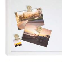 U Brands 3ct Magnetic Bulldog Clips Gold: Fridge & Locker Magnets, Metal Stationery Clips, Office Fasteners