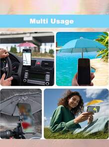 2 pièces/set Parasol de téléphone portable pour ombrage, parasol de téléphone portable de protection UV - support universel réglable mignon avec ventouse cochon, pare-soleil de téléphone portable anti-éblouissement extérieur, support anti-éblouissement extérieur, accessoires de voyage