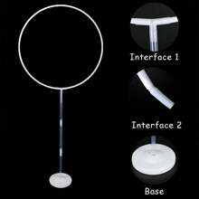 1set Round Balloons Stand Holder Plastic Balloon Arch Frame For  Shower Wedding Birthday Party Decoration Ballon Ring Hoop