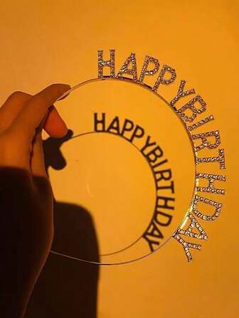 1 件儿童公主风格生日发饰，生日皇冠发箍带水钻，适合派对、拍照、公主主题头带，适合儿童