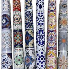 Bohemian Style Wallpaper, Multiple Specifications Of Detachable Contact Paper, Waterproof, Oil Resistant, Flame-Retardant, Suitable For Kitchen, Bathroom, Bedroom Backgrounds, Dormitory Wall Decoration, Vinyl Wallpaper, Decoration Stickers Peel Off Wall Panel Wallpaper, Spring Decoration Stickers Renew Your Home - Multicolor - View 2