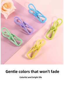 5/10/20 Pieces Creative Clips - Highly Aesthetic Rust-Proof Clips For Clothes Drying, Photos, Bookmarks, Calendars, Snack Bags, Children's Wall Decor Clips (Multi-Color)