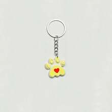 1pc Cute Cartoon Pet Dog/Cat Paw Keychain Pendant Fashionable Bag Charm Car Key Chain Personalized Small Gift Y2K Beach Accessories Daisy Dog Accessories - Multicolor - View 8