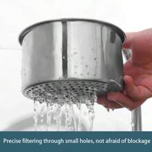 1pc Stainless Steel Swan Shaped Sink Strainer, Kitchen Hanging Drain Rack With Dry Wet Separation, Garbage Filter Basket
