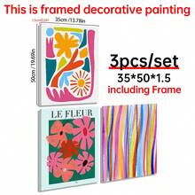 3pcs/Set, Colored Wall Art, Abstract Wall Art, Colored Prints, Gallery Minimalist Wall Art, Wall Decoration Posters, Canvas Wall Poster,Wall Canvas Decoration, Ideal Gift For Hallway Bedroom Living Room,Wall Poster Wall Art Decorative Murals, Home Decor, Poster Art Gifts Birthday Graduation - Multicolor - View 16