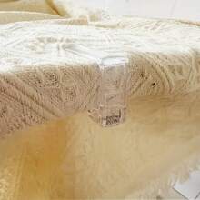 4pcs Plastic Tablecloth Clips - Adjustable Tablecloth Clamps, Fit Various Thickness, Sturdy Fixing, Suitable For Outdoor Camping, Garden, Home