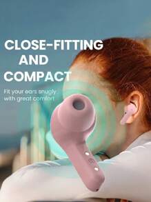 Original Packaging T2 Wireless Bluetooth Headset Transparent Headphones ENC LED Power Digital Display Stereo Sound Earphones For All Smartphones