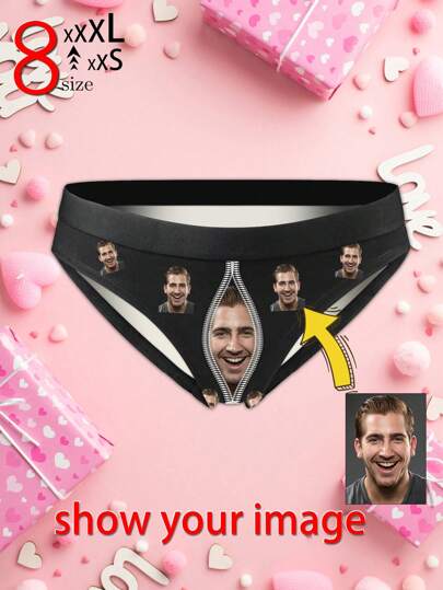 Customized Exclusive Women's Underwear,Customized Love Boyfriend HD Pictures,Valentine's Day Gifts For Girlfriend,Anniversary Gifts,Valentine's Day Gifts,Couples Gifts,Birthday Gifts,Wedding Gifts,Anniversary Exclusive Gifts,1pc