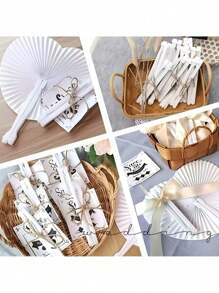 10/20 pièces Éventails de mariage en papier blanc personnalisés, convient pour les souvenirs de fête, les cadeaux d'engagement, de baptême des jeunes, les cadeaux d'invités. Personnalisation rustique, rétro, simple, , décontractée. Idéal comme cadeau pour la famille, les amis, la remise de diplôme des jeunes, les mariages. Multifonctionnel, réglable, durable, ornemental, réutilisable, exquis, adorable, haute qualité, moderne, coloré, confortable, élégant, personnalisé, unique, rafraîchissement de la maison