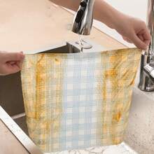 1pc Lazy Person's Kitchen Disposable, Washable, Dry-Wet Dual-Purpose, Thickened Oil-Removing Cleaning Paper Towel, Non-Stick Dishwashing Cloth, Washable, Dry-Wet Dual-Purpose, Thickened Oil-Removing Cleaning Paper Towel, Non-Woven Fabric Dishwashing Cloth, Household Dishwashing Cloth, Household, Cleaning, Multi-Functional Thickened Dishwashing Cloth
