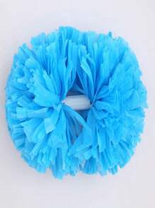 1 pieza Pompón sólido mate de color, Pompones de animación para baloncesto, deportes, danza, competiciones de gimnasia, actuaciones de baile cuadrado, decoraciones de actividades en equipo, adecuado para diversos eventos escénicos, Pompón de doble cabeza