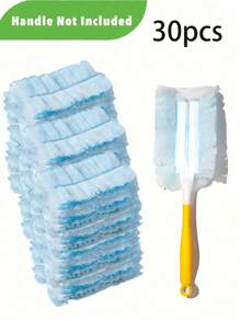 30pcs, Disposable Duster Refills, Electrostatic Duster Heads Replacement - Effortless Dust Removal For Electronics, Furniture, Blinds, And Ceiling Fans- Cleaning Supplies, Cleaning Accessories.