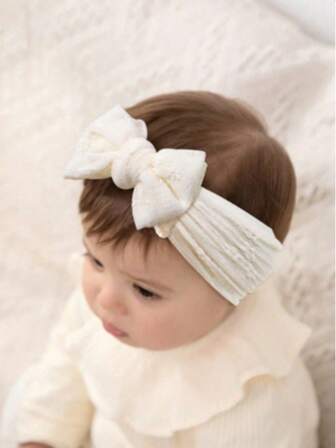 3 st Baby Girl Mjuk Mesh Spetsbåge Pannband Set, Lämplig för vårens dagliga användning (exklusive papperskort vid leverans)