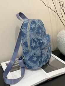 Minimalist Fashion Women Mini Backpack, Versatile Casual Backpack, School Backpack - Blue - View 6