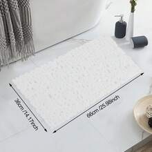 1pc PVC Hollow Letter Ellipse Water Droplets Bath Anti-Slip Mat, Bathroom Shower Room Bathtub Anti-Slip Pad, Shower Room Foot Mat, Toilet Home Shower Pad Home Bathroom Decor Fall Decor Back To School - Multicolor - View 13