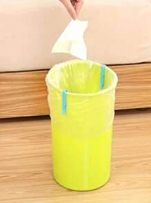 10/20/200pcs Blue Trash Can Trash Bag Fixing Clips, Non-Slip Paper Basket Garbage Bag Clips, Trash Can Side Clip, Bag Sealing Clips