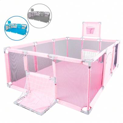 ATENTU Cercadinho Infantil Chiqueirinho Para Bebê Grande Portátil 180X60cm