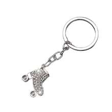 1 件时尚可爱的锌合金溜冰鞋钥匙扣，非镀贵金属，可爱风格，男女通用汽车配件哥特 Y2K