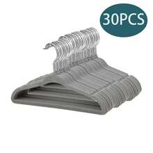 60PC/50pcs/40PC/30PCS/20PCS /10pcs, Children's Non-Slip Hanger, Children's Flocking Rack, Magic Children's Drying Rack - Beige - View 21