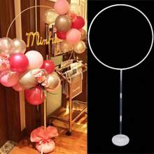 1set Round Balloons Stand Holder Plastic Balloon Arch Frame For  Shower Wedding Birthday Party Decoration Ballon Ring Hoop