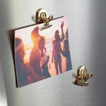 U Brands 3ct Magnetic Bulldog Clips Gold: Fridge & Locker Magnets, Metal Stationery Clips, Office Fasteners