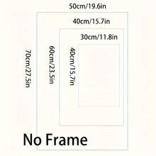 1/6PCS Optional Frame Posters Wall Arts Vintage Poster Guest Room Home Bar Cafe Decor ,Wall Art With Frame - Multicolor - View 12