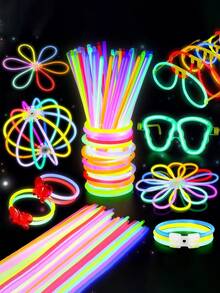 200 piezas Varitas luminosas de colores aleatorios para fiesta, concierto o animación, para iluminar el ambiente de la fiesta, Navidad - Multicolor - Ver 1