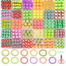 360+/720+ Pcs Polymer Clay Beads Bracelet Making Kit, 48 Styles Of Adorable And Fun Friendship Beads Bracelet Letter Beads Charm Kit For Jewelry Making DIY Arts And Crafts - Multicolor - View 10