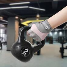 1 Paio Di Guanti Imbottiti Antiscivolo Per Donne, Traspiranti A Mezza Dita, Per Allenamento Con Manubri, Bilancieri, Ciclismo, Palestra, Sport, Esercizio Domestico, Guanti Da Palestra Per Donne, Guanti Da Boxe, Guanti Da Palestra, Guanti Da Palestra, Guanti Da Palestra Per Uomo