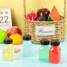 10pcs/2pcs Empty Plastic Juice Bottles With Leak-Proof Caps Clear Water Bottle,Reusable Drink Bulk Containers Easy To Fill Juice Bottling Bottle For Juicing, Smoothie, Milk Homemade Beverages,Suitable For Weddings, Gatherings, And Parties