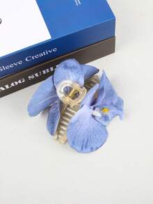 1pc Colorful Artificial Orchid Hair Clip, Elegant & Versatile Fashion Accessory For Women, Suitable For Everyday Wear, Beach, Party, Wedding,Hair Accessories,Hair Claw,Claw Clips,Hair Clutch,Hair Jaw Clip - Multicolor - View 19