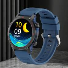 1pc Silicone Strap Smart Watch For Women, 1.43" AMOLED HD Screen, Sports Activity Tracker, Calculator, Alarm, Music Player, Remote Camera, Message Notification, Bluetooth Compatible With Android & IOS, Suitable For School, Exercise, Gift-Giving And More Occasions