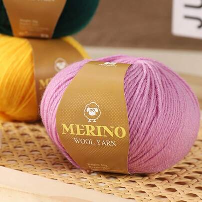 500g Fine 212 Merino Wool & Alpaca Yarn, Hand-Knitting DIY Material For Autumn/Winter Sweaters, Scarves, Hats And Warm Clothing For Men & Women. 1 Large Package, 10 Balls/Pack