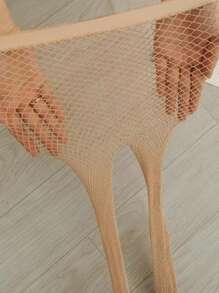 Modische, sexy Frauen Latin Dance High Elasticity Mesh Strumpfhosen, Slim Dance Zehen Netzstrümpfe schwarz, braun, hautfarben, Große Größen Netzhosen mit transparentem Boden