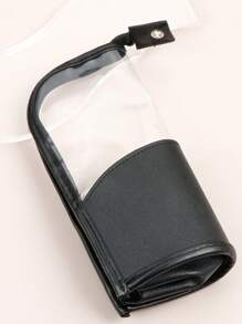 Scatola portatile pieghevole per la conservazione dei pennelli da trucco con cerniera, organizer cosmetico in patchwork minimalista in PVC+pelle sintetica, borsa portaoggetti per pennelli da trucco impermeabile e di grande capacità per il viaggio, decorazione per la stanza, borse, trousse da trucco, accessori per il trucco, da viaggio, articoli da viaggio, organizer, contenitore, articoli da viaggio essenziali, organizer per il trucco, trousse da trucco, organizer per il trucco, organizer, trousse da toilette, organizer da scrivania, trousse cosmetica, pochette per il trucco, organizzatore per il trucco, accessori per il trucco, pochette per il trucco, borse per il trucco