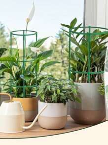 Plant Support Half Round Plant Support Rings, Support Half Round Indoor Plant Stands, Stackable Garden Flower Support Stakes For Tomatoes, Hydrangeas, Monstera, Peonies, Hydrangeas, Garden Flower Support Rings For Indoor Plants (Multiple Sizes Available)