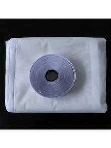 Mosquiteras para ventanas, pantallas contra mosquitos, pantallas contra insectos, conductos de fibra de vidrio blanca invisible para el control de mosquitos - Blanco - Ver 2