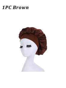 Bonnet de soie pour dormir, bonnets à cheveux en satin, bonnet de nuit en soie à bande élastique douce, enveloppement de cheveux en soie pour cheveux bouclés, idéal pour préserver les boucles pendant la nuit, bonnets de douche toutes saisons, confortable pour les patients en chimiothérapie, décoration de salle de bain d'été, bonnet de cheveux pour la rentrée scolaire