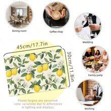 Sets de table exclusifs citron, sets de table à motifs de fruits, sets de table floraux, sets de table en lin, tapis thermoprotecteurs, sets de table de cuisine, sets de table de salle à manger, tapis, fournitures de salle à manger, décoration de salle à manger, sets de table d'extérieur, sets de table de pique-nique, sets de table de mariage, cadeaux, sets de table pour festival, convient pour la salle à manger, la cuisine, l'extérieur, le pique-nique, le mariage, le festival