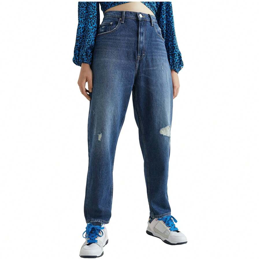 Tommy Jeans Women's Mom Jeans In Blue ✅ Delivery Within 24/72 Hours To Spain (Mainland) - Blue - View 1
