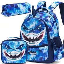 Mochila com estampa de animais, mochila escolar para meninos e meninas, mochila fofa para meninas, conjunto de mochilas infantis, mochila de viagem, adequada para alunos da pré-escola, jardim de infância e ensino fundamental, pode ser usada para guardar material escolar. - Mochila escolar para meninas animais - Ver 21